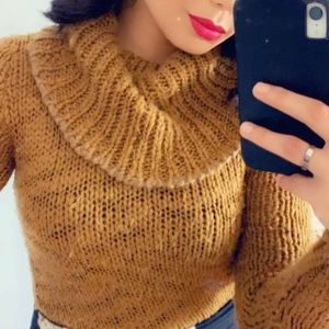 Knitted sweater cute for fall!